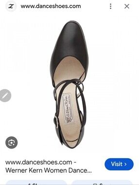 Women’s Black Soft  Leather Dance Pump with Ankle Straps.US 10.very Good Conditi